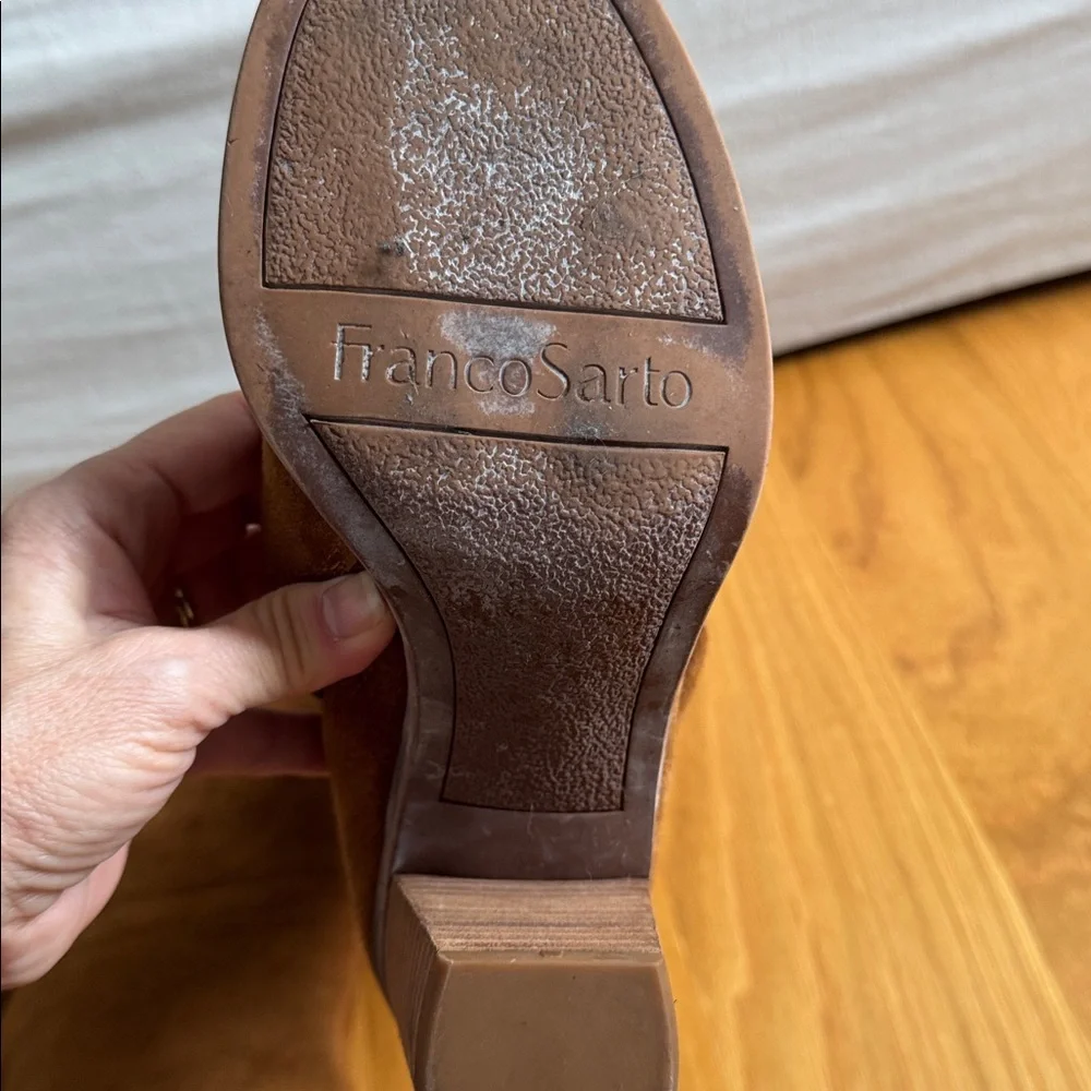 Franco Sarto Tan Suede Over the Knee Boots, 8M - Picture 5 of 8